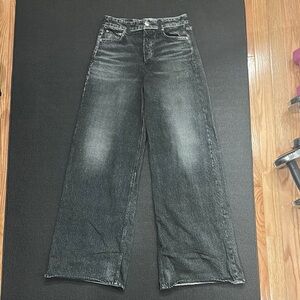 rag & bone Black Wide-Leg Jeans